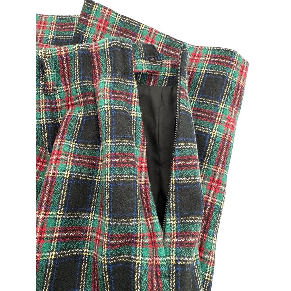 Pendleton Womens Black Stewart Tartan Wool Skirt Size 4 - Picture 4 of 7